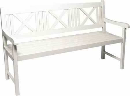 Wooden sofa, white